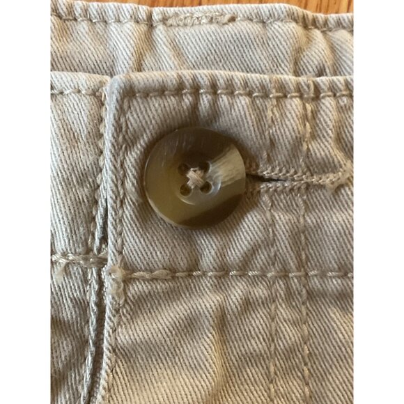Crazy 8 Boys Beige Cotton Shorts Size 8 With Button Closure & Pockets - Picture 6 of 7